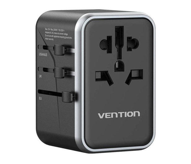 Vention Uniwersalny adapter podróżny 65W GaN 2x USB-A 2x USB-C - 1543464 - zdjęcie